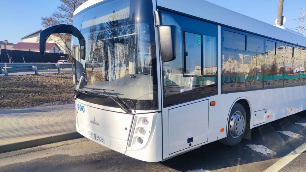 Новый автобус МАЗ в Бресте. Фото: Брестский горисполком