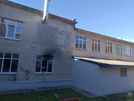 В школе под Осиповичами директор назвала пожар "задымлением"