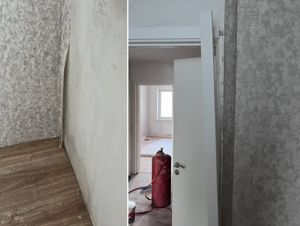 Недоделки в одной из квартир в доме №2 на улице Шапошкина в Пинске