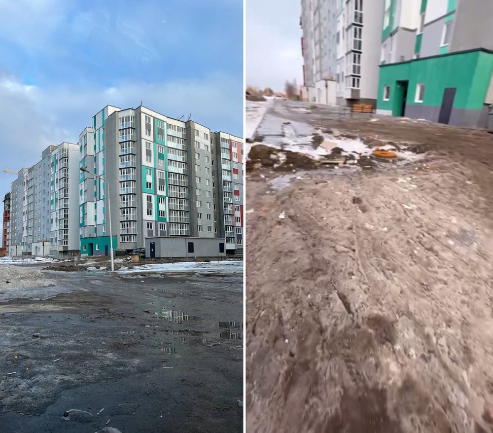 Территория возле дома №2 на улице Шапошкина в Пинске